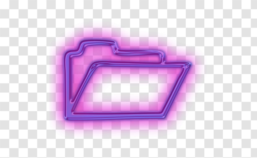 Directory Shortcut - Purple - Folder Full Icon Transparent PNG