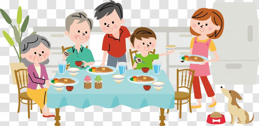 Dinner Clip Art - Human Behavior - Family Transparent PNG