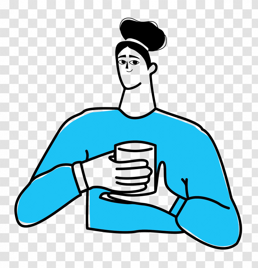 Drinking Tea Transparent PNG