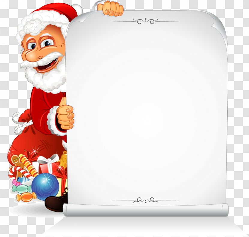 Santa Claus Royalty-free Clip Art - Stock Photography - Vector Label Transparent PNG