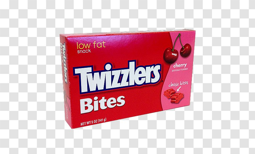 Liquorice Twizzlers Cherry Bites Strawberry Twists Candy Gummi - Peel Transparent PNG