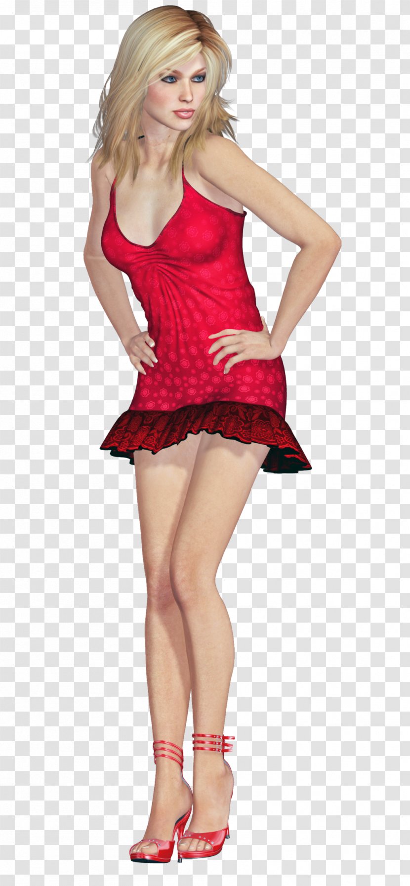 Clothing Woman Model Dress - Frame Transparent PNG