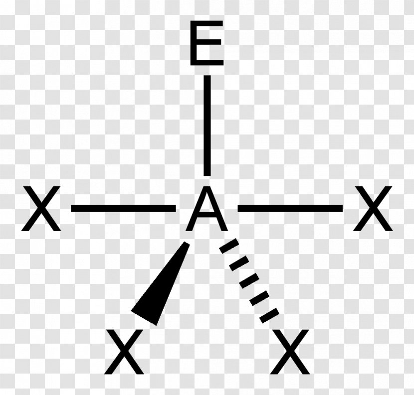 VSEPR Theory Seesaw Molecular Geometry Chemistry - Pentagonal Bipyramidal - Line Transparent PNG