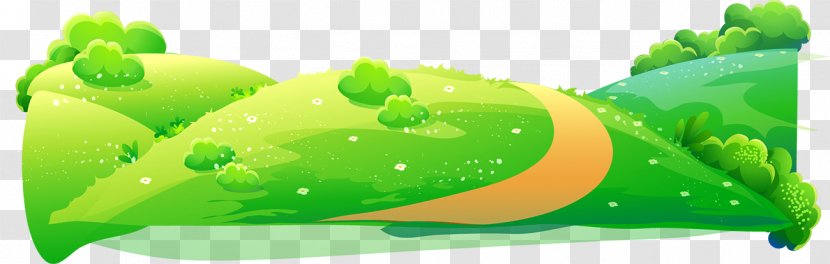 Cartoon Royalty-free Illustration - Green - Grass Lawn Transparent PNG