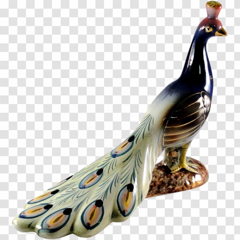 Figurine Porcelain Ceramic Peafowl - Peacok Transparent PNG