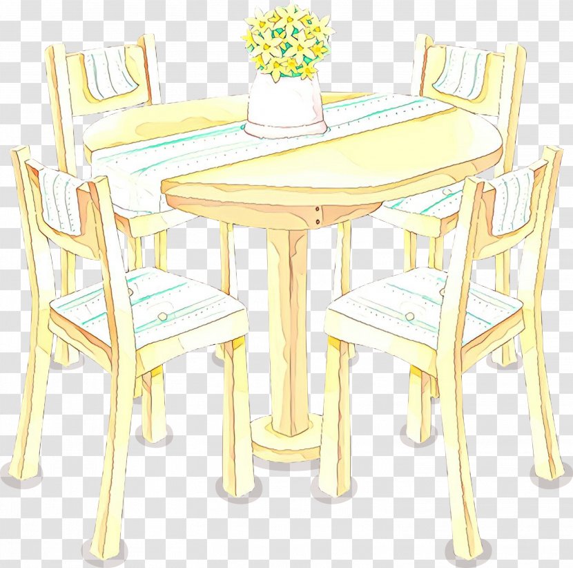 Furniture Table Chair Yellow Room - Desk Outdoor Transparent PNG
