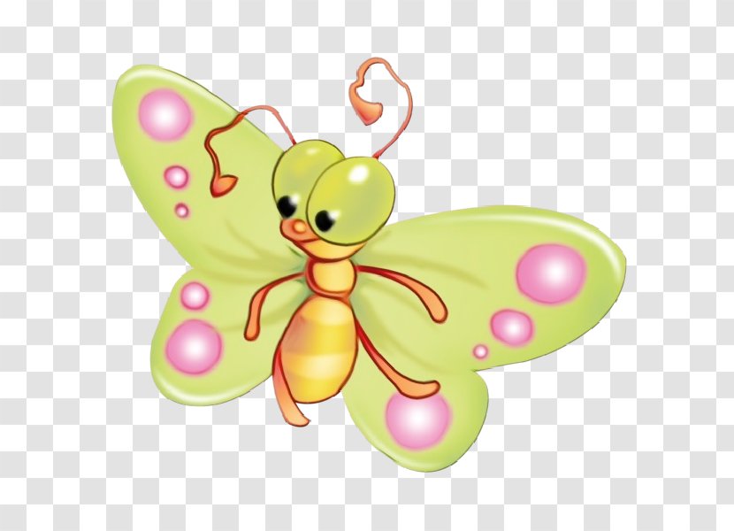 Insect Pink Butterfly Cartoon Wing - Membranewinged - Animal Figure Transparent PNG
