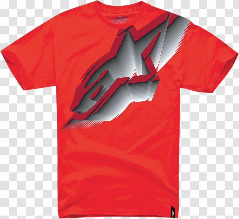 T-shirt Cap Sleeve Alpinestars - Logo Transparent PNG