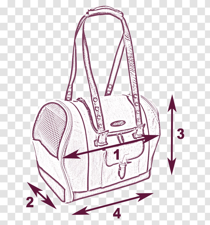 Handbag Hand Luggage Drawing White - Baggage - Height Measurement Transparent PNG