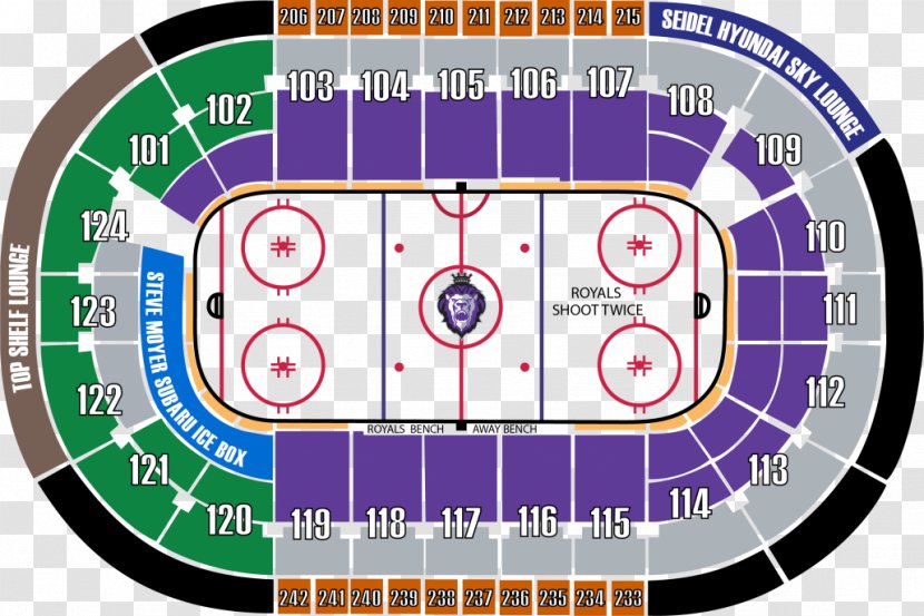 Huntington Center Reading Royals Indy Fuel Aircraft Seat Map ECHL - Echl - Vip Section Chairs Transparent PNG