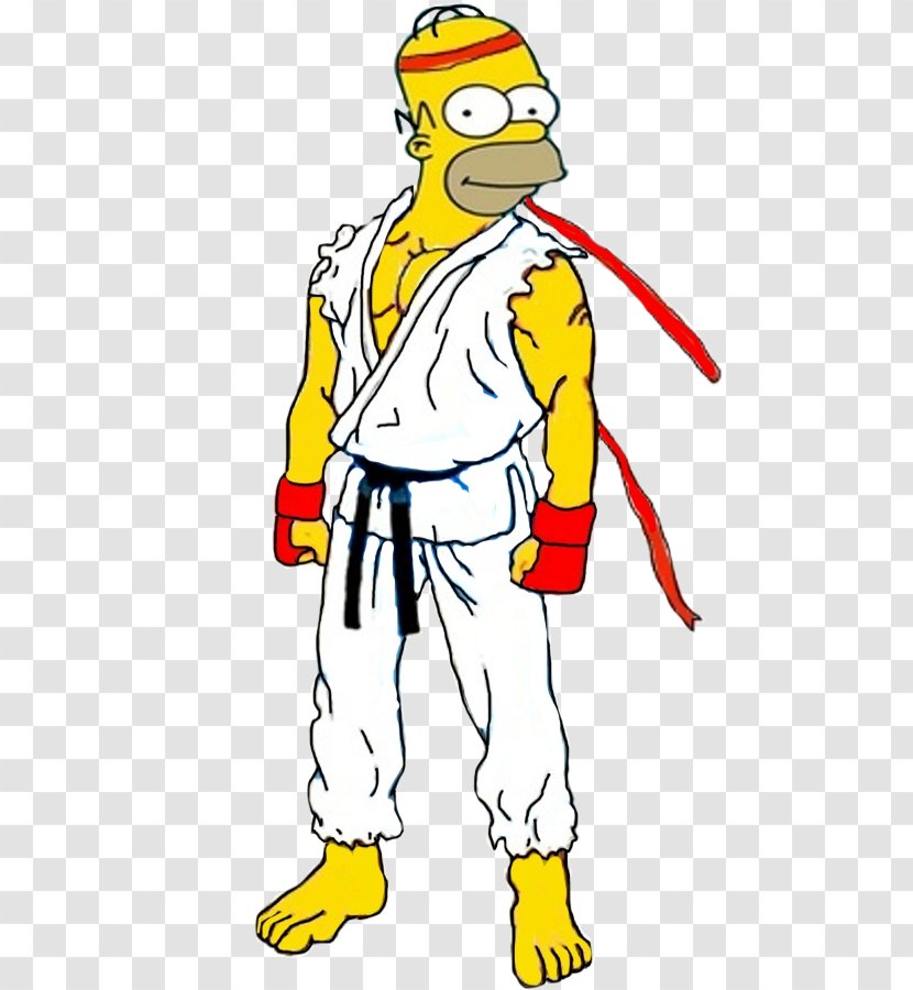 Homer Simpson Bart Marge Line Art DeviantArt - Hand Transparent PNG