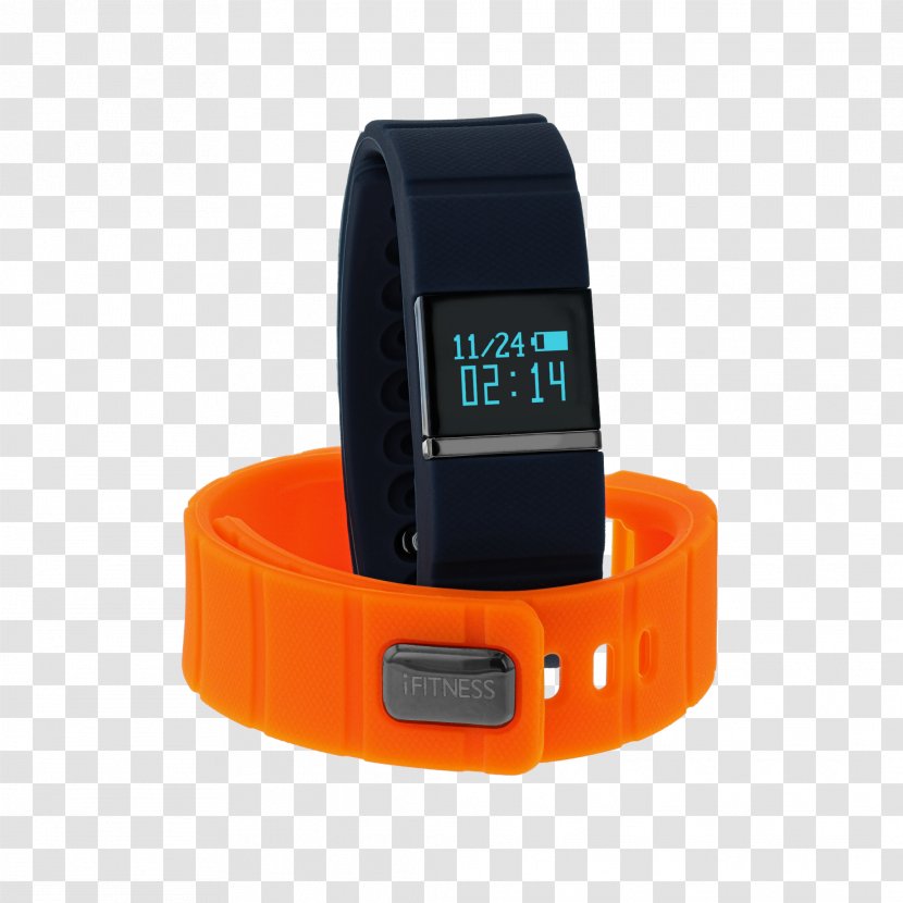 Activity Monitors Smartwatch Watch Strap - Orange - Curves Burning Calories Transparent PNG