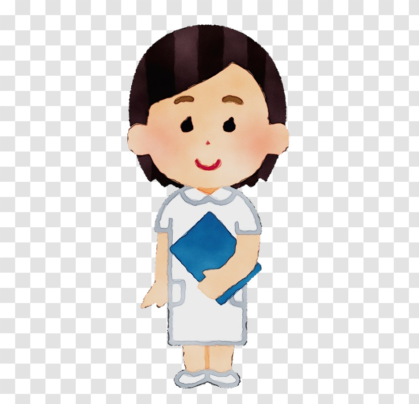 Cartoon Gesture Child Black Hair Transparent PNG