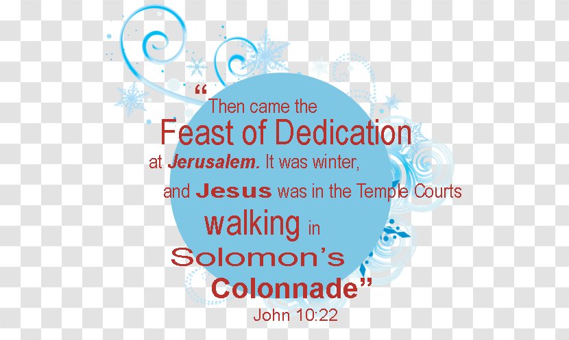 New Testament Gospel Of John Solomon's Porch Hanukkah Dedication - Sacrifice Feast Day 4 Transparent PNG