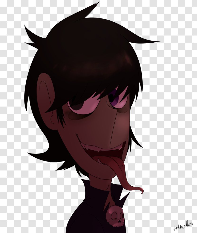 Face Mouth Smile Black Hair Human Color - Flower - Satanic Transparent PNG