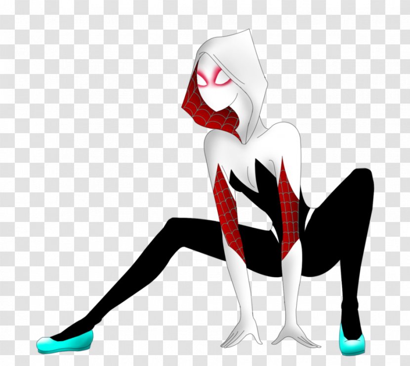 Muscle Character Fiction Clip Art - Watercolor - Spider Gwen Transparent PNG