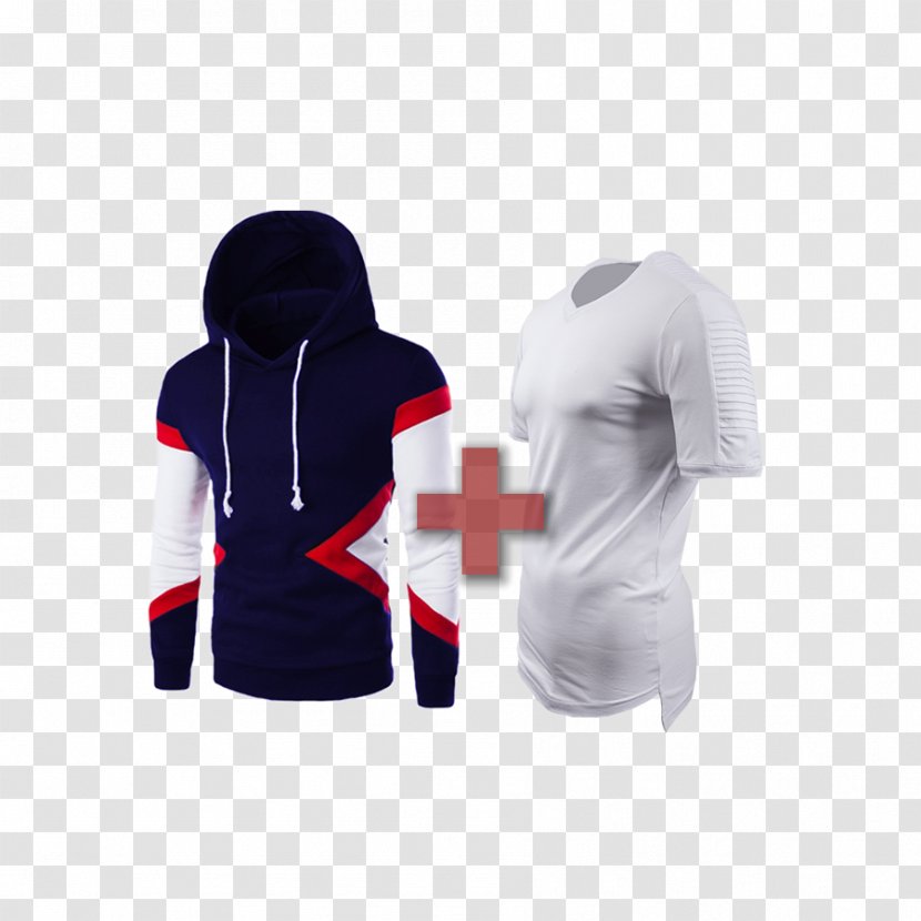 Hoodie T-shirt Coat Blue Bermuda Shorts - Shoe Transparent PNG