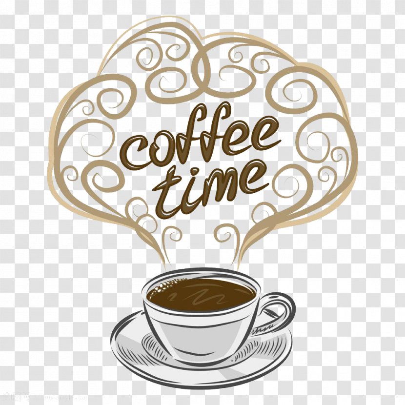 Coffee Time - Photography - Hand Drawing Transparent PNG