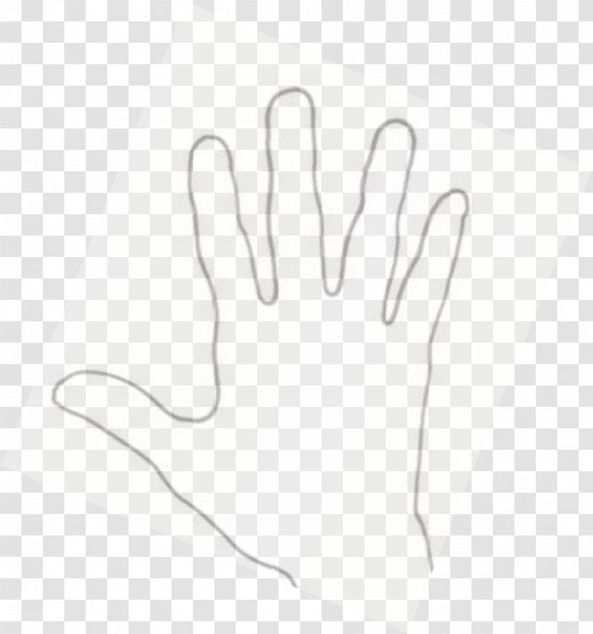 Thumb Drawing White - Flower - Group Hand Transparent PNG
