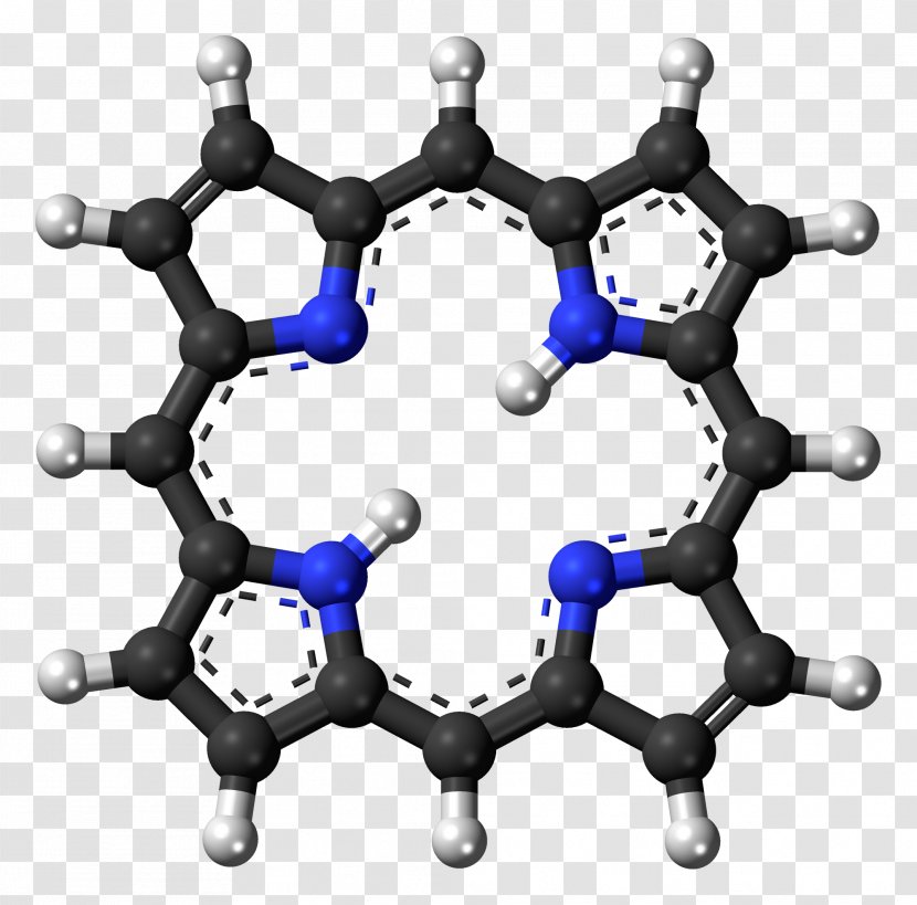 Heme B Porphyrin Chemical Compound Hemoglobin - Macrocycle - Balls Transparent PNG