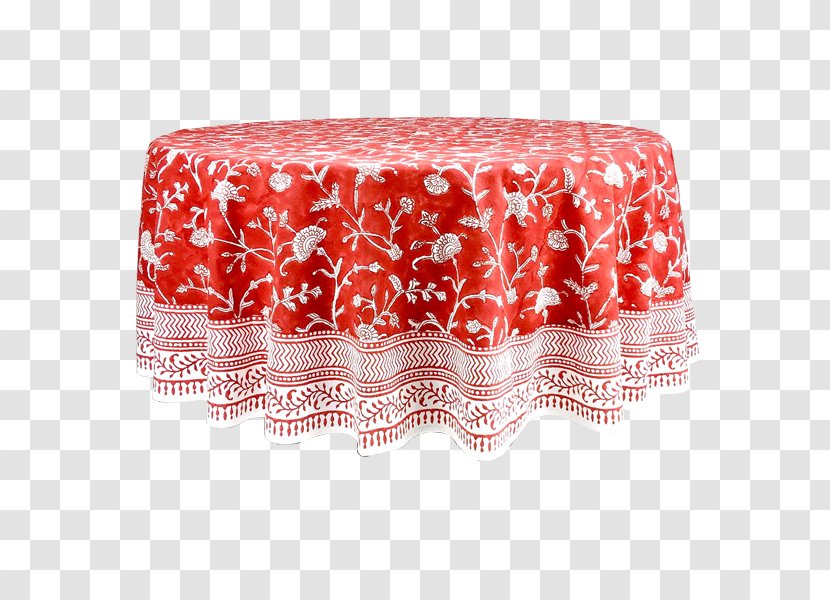 Tablecloth Textile Place Mats Rectangle Peach - Red Transparent PNG
