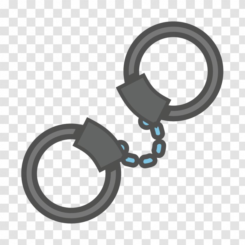 Court Lawyer Sentence - Crime - Handcuffs Vector Material Transparent PNG