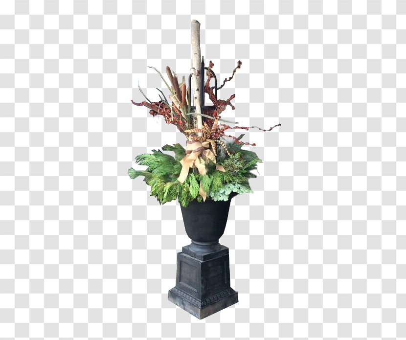 Floral Design Flowerpot Flower Bouquet Wreath - Vase - Paint Pot Transparent PNG