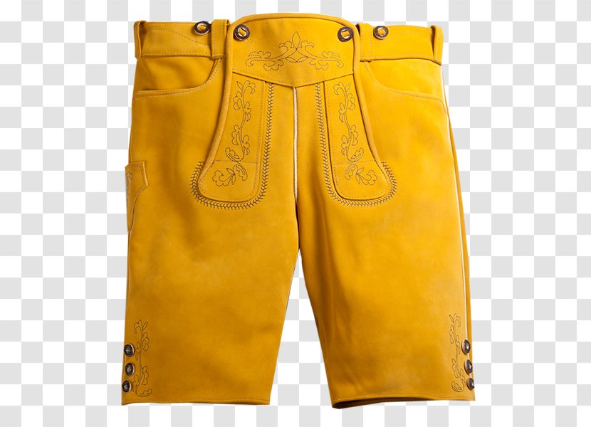 Trunks - Active Shorts - Yellow Transparent PNG