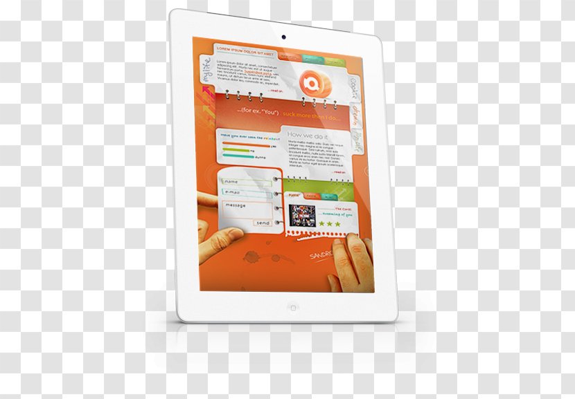 User Interface Design Web The Arts - Orange - Waxing Transparent PNG