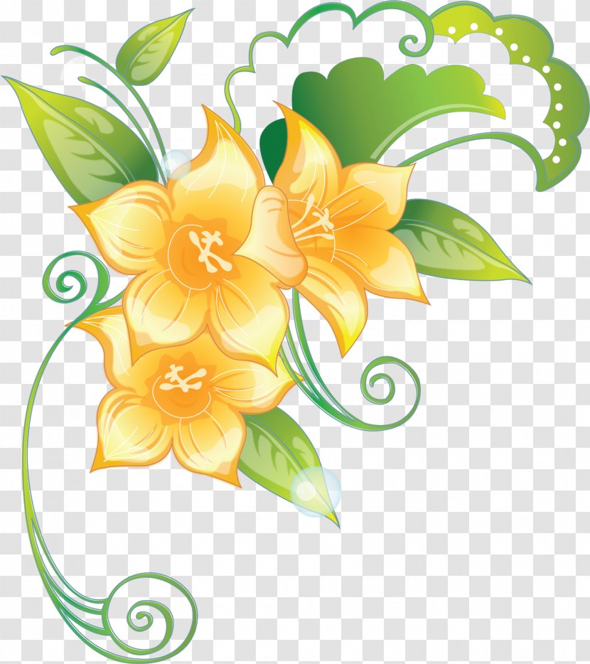 Flower Lilium Clip Art - Plant Stem - Hand-painted Lily Transparent PNG