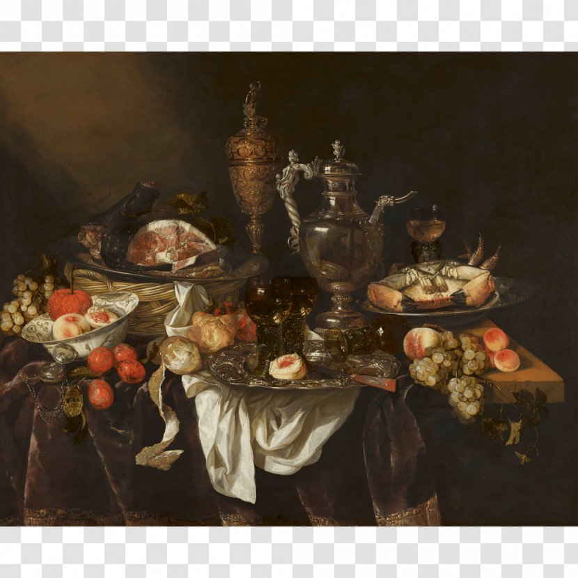 Mauritshuis Banquet Still Life Oil Painting - Pieter Claesz Transparent PNG