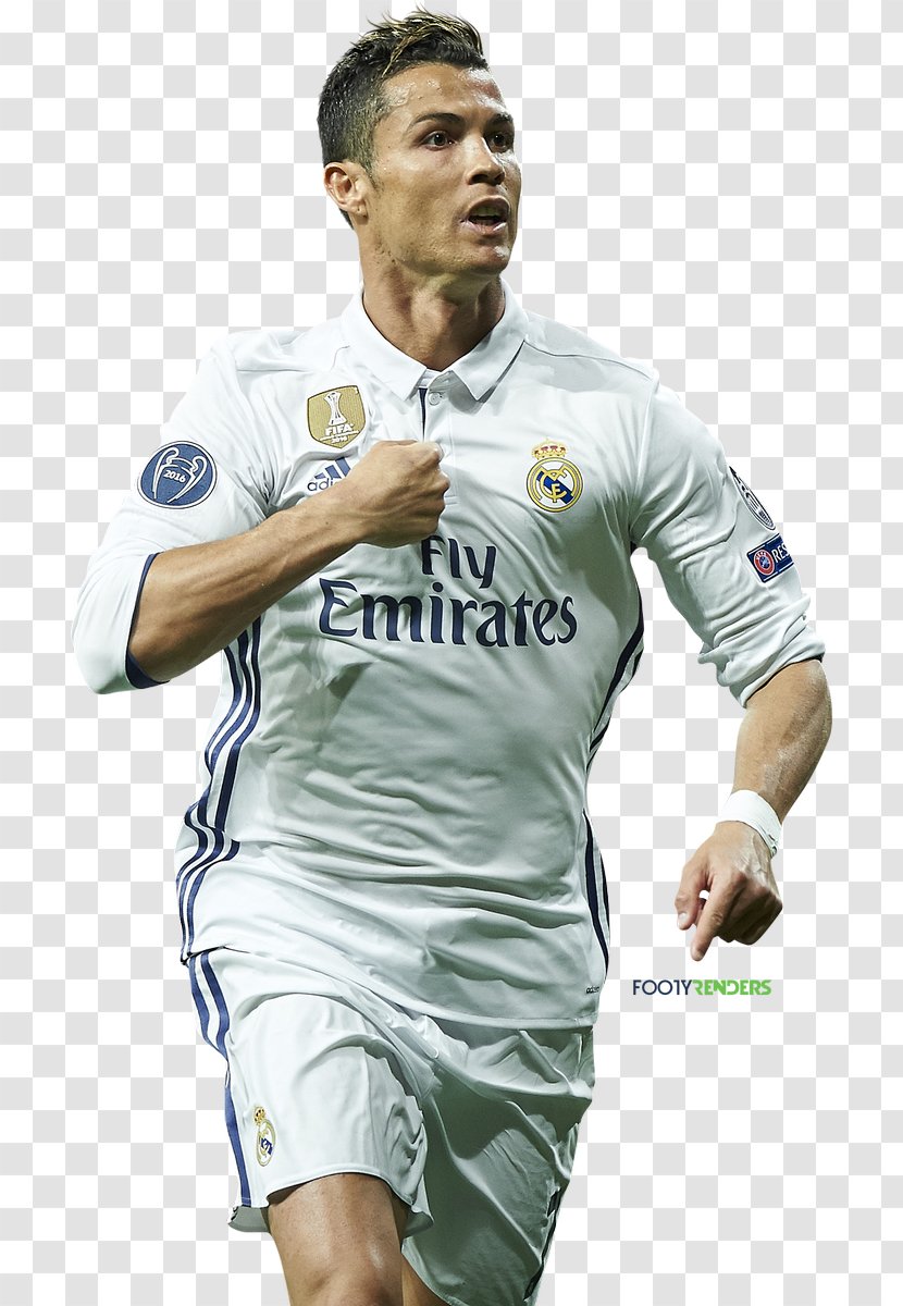 Cristiano Ronaldo Real Madrid C.F. Football Player - Uniform - 2018 Transparent PNG