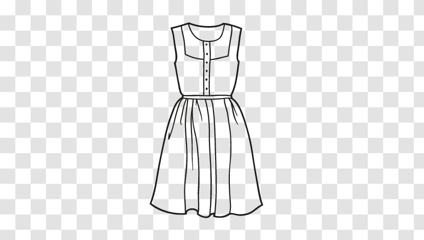 Dress Drawing Clothing Coloring Book Pattern - Cartoon - Summer Transparent PNG