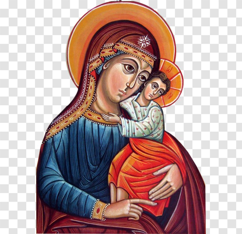 Mary Icon Religion Theotokos Image - Christ Pantocrator Transparent PNG