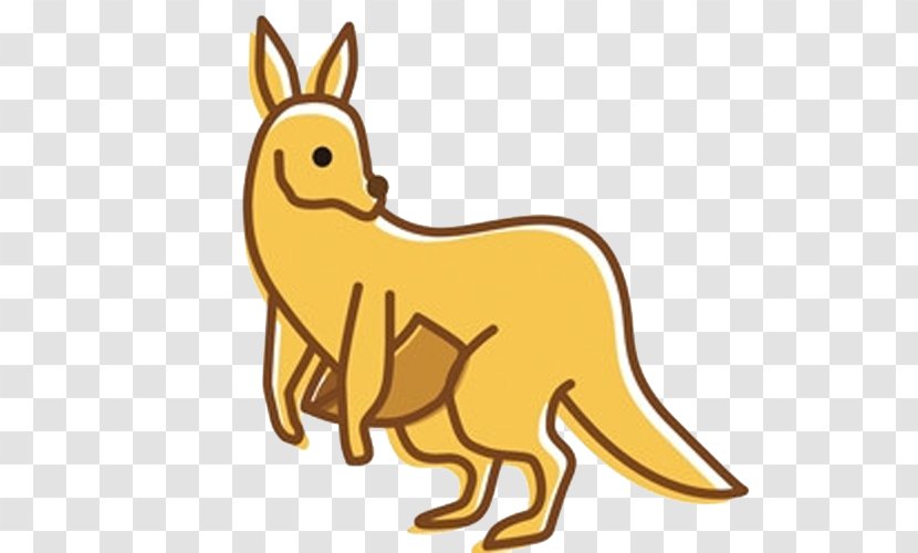 Kangaroo Paper Child - Dog Like Mammal - Cute Transparent PNG