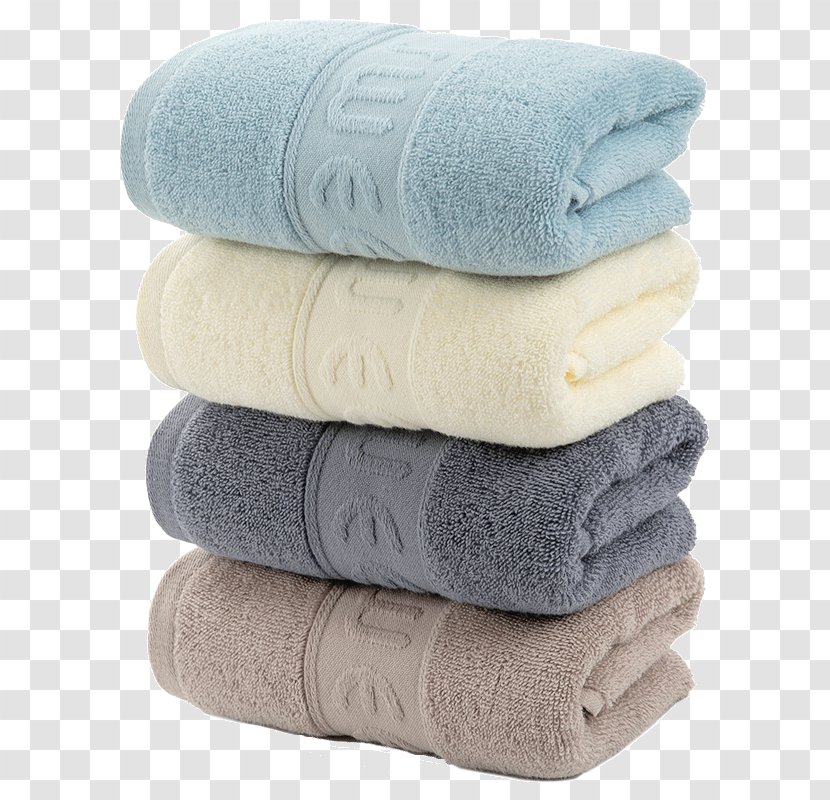 Towel 洗脸 Cotton 浴巾 Face - Goods - Thai Silk Fabric Transparent PNG