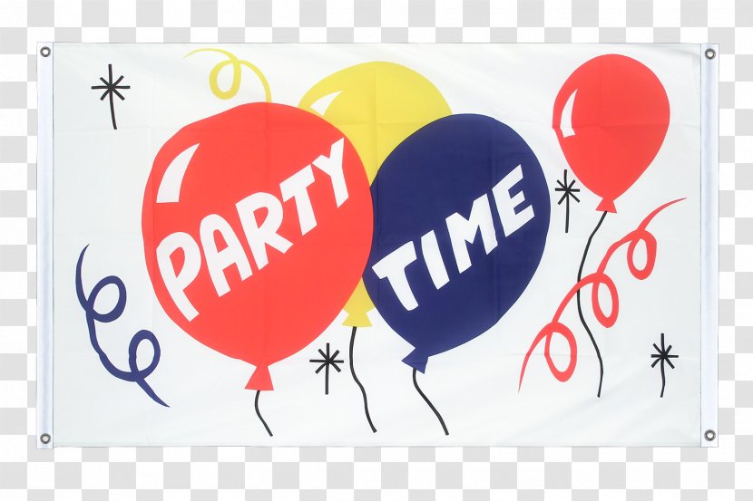 Banner Logo Flag Text Fahne Party Time - Sign - Afrika Transparent PNG