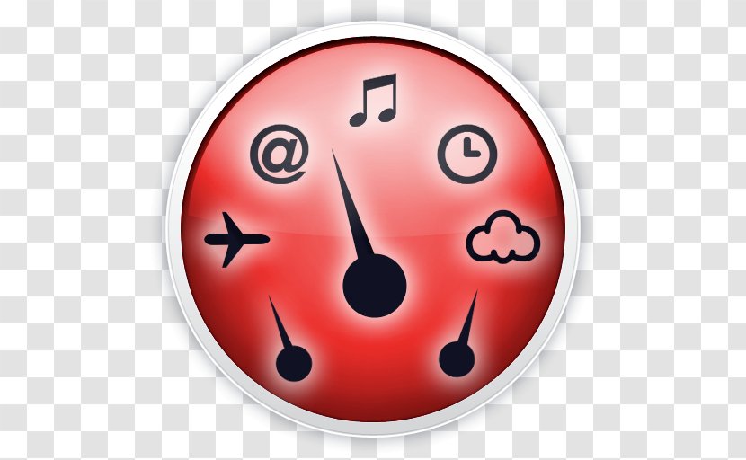 Smiley Clock Icon - Quicktime - Dashboard Transparent PNG
