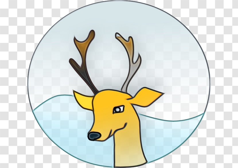 Santa Claus Cartoon - Rudolph And Frostys Christmas In July - Elk Sticker Transparent PNG