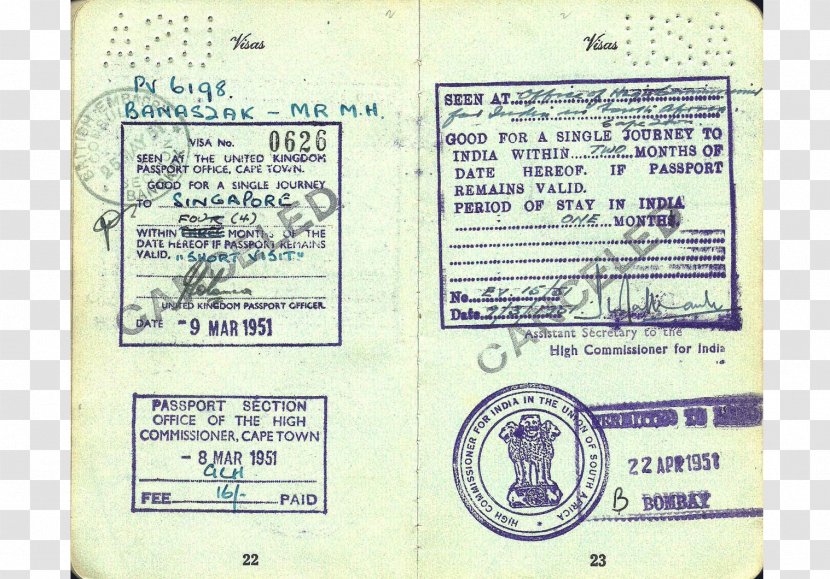 Paper Font - Text - Visa Passport Transparent PNG