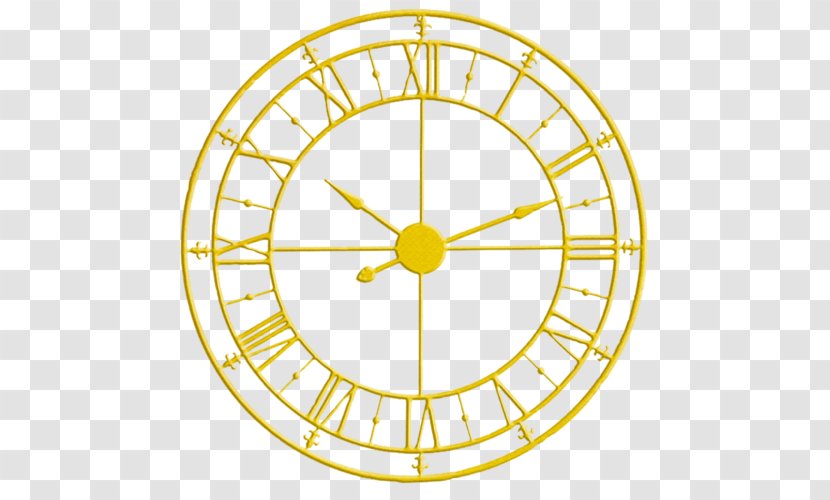 Skeleton Clock Gold Roman Numerals Numeral System - Watch Transparent PNG