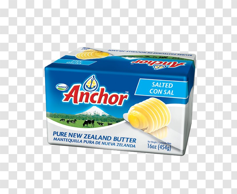 Unsalted Butter Anchor Food Grocery Store Dairy Products - Gram Transparent PNG