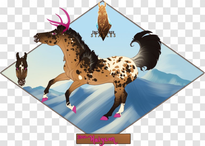 Mustang Mane Stallion Shading - Painting Transparent PNG