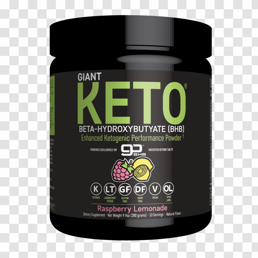 Ketogenic Diet Ketosis Dietary Supplement Beta-Hydroxybutyric Acid Giant Keto-Exogenous Ketones - Raspberry Lemonade Transparent PNG