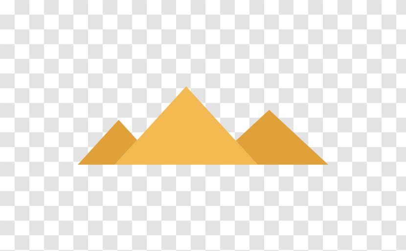 Egyptian Pyramids Giza Pyramid Complex - Yellow Transparent PNG