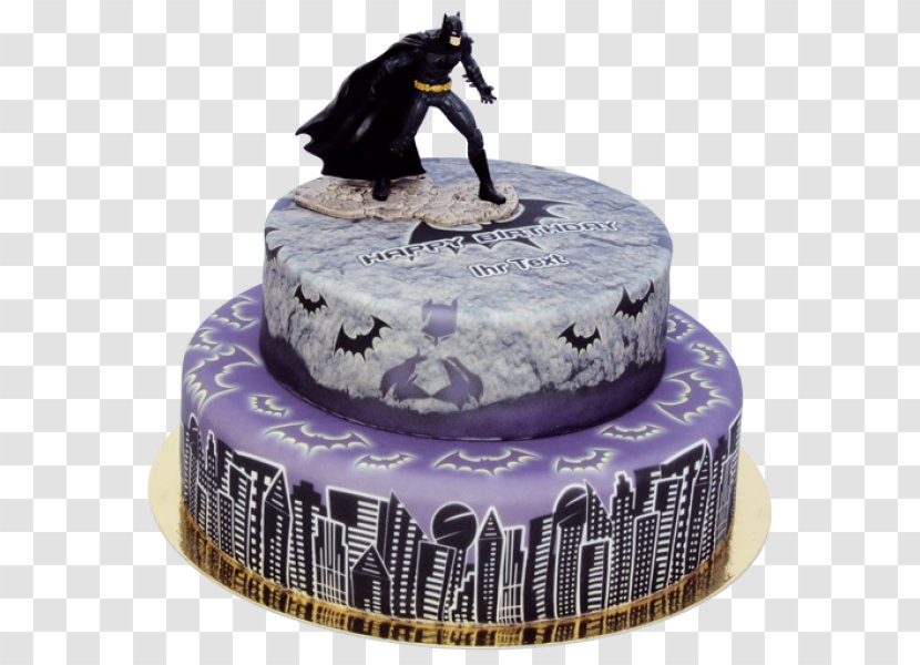 Birthday Cake Torte Decorating Batman - Dark City Transparent PNG
