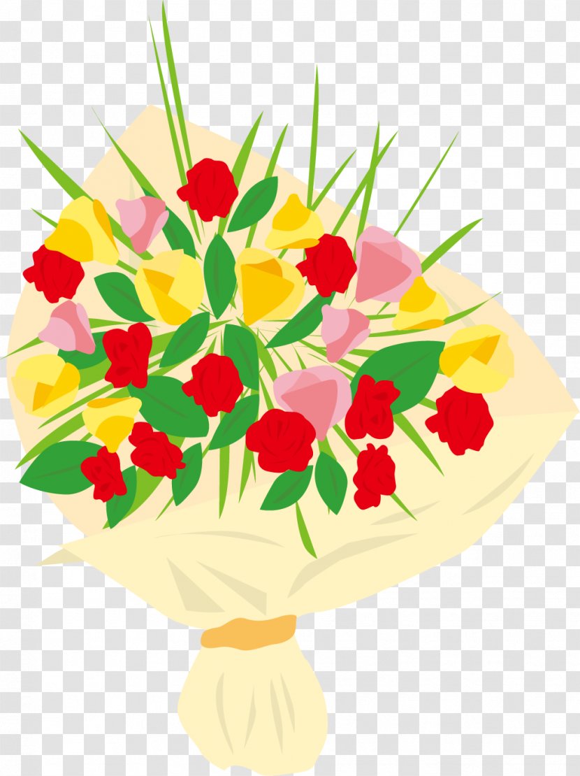 Beautiful Bouquet Flowers. - Artwork - Cut Flowers Transparent PNG
