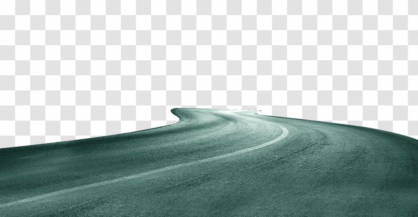 Teal Sky Angle Wallpaper - Computer - Green Simple Road Decoration Pattern Transparent PNG