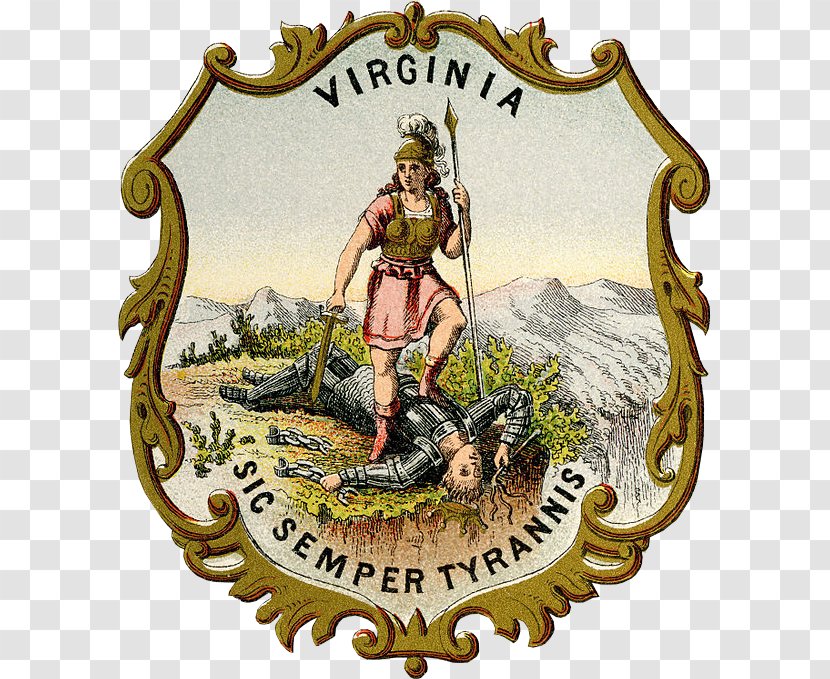 Historical Coats Of Arms The U.S. States From 1876 Colony Virginia Jamestown Flag And Seal Coat - Arm Transparent PNG