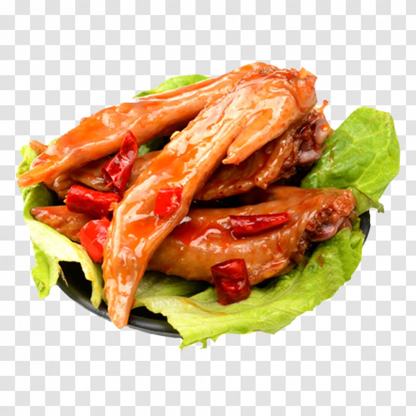 Buffalo Wing Red Cooking Fast Food Sakana - Dish - Products, Delicious Lettuce, Marinated Chicken Wings Transparent PNG